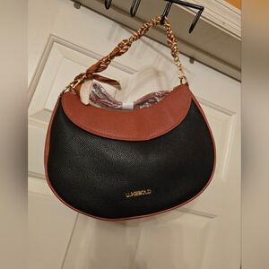 Black and Brown Shoulder Bag